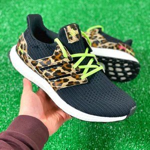 Adidas Ultraboost DNA Low Mens Running Shoes Black Leopard FZ2731 NEW Multi Sz